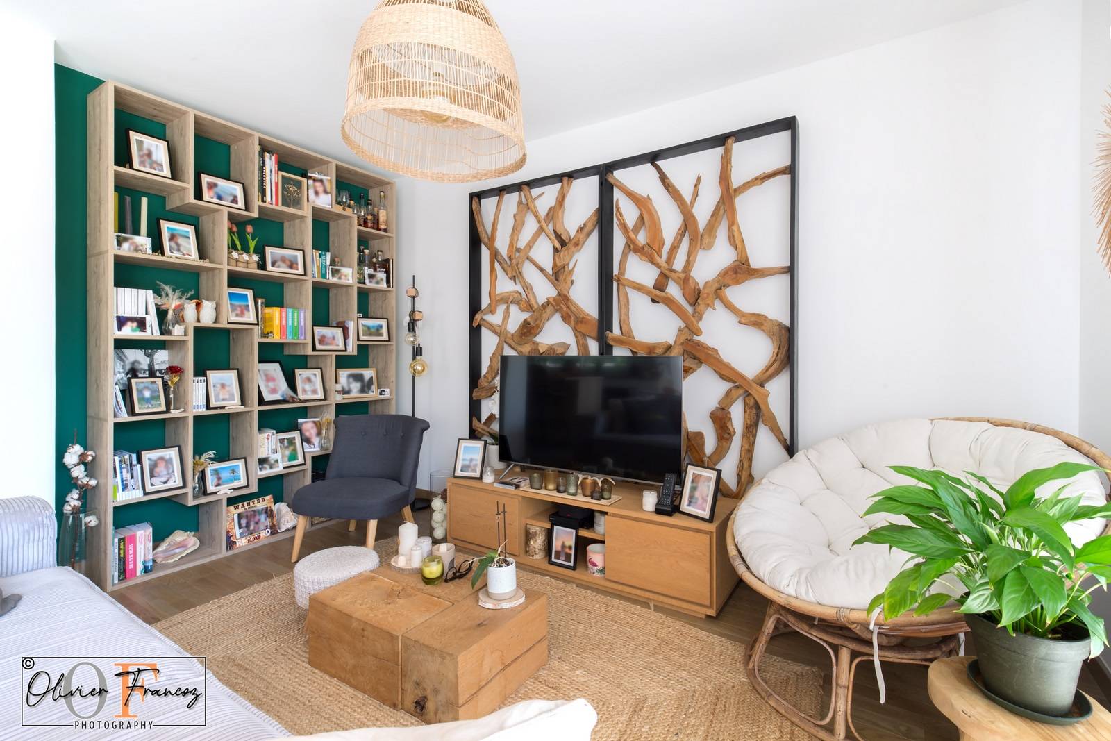 Salon avec télévision